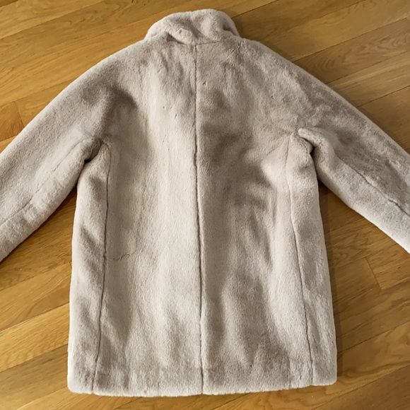 NWT Madewell Faux Fur Coat in Bisque - Picture 11 of 11